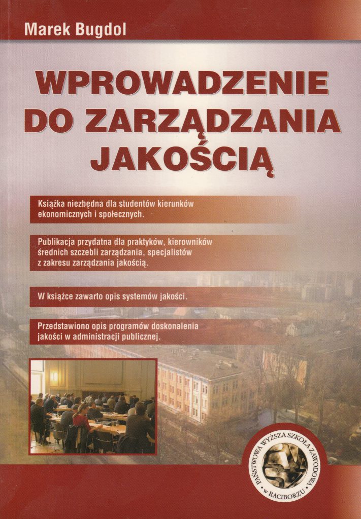 Book Cover: Marek Bugdol - Wprowadzenie do zarządzania jakością. ISO, TQM, administracja...