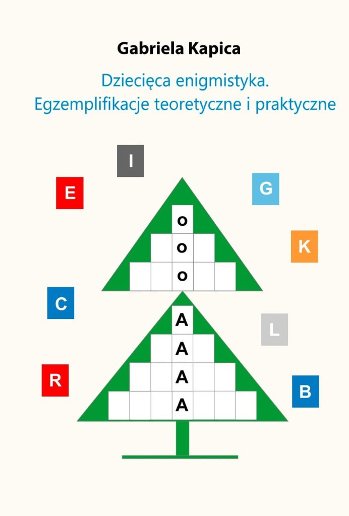 Book Cover: Gabriela Kapica Dziecięca enigmistyka. Egzemplifikacje teoretyczne i praktyczne